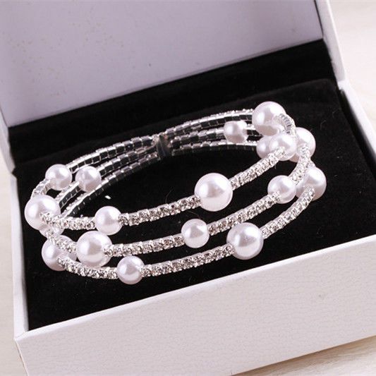 Rose Gold-Tone Rose Multi-Layer Bracelet – image 14