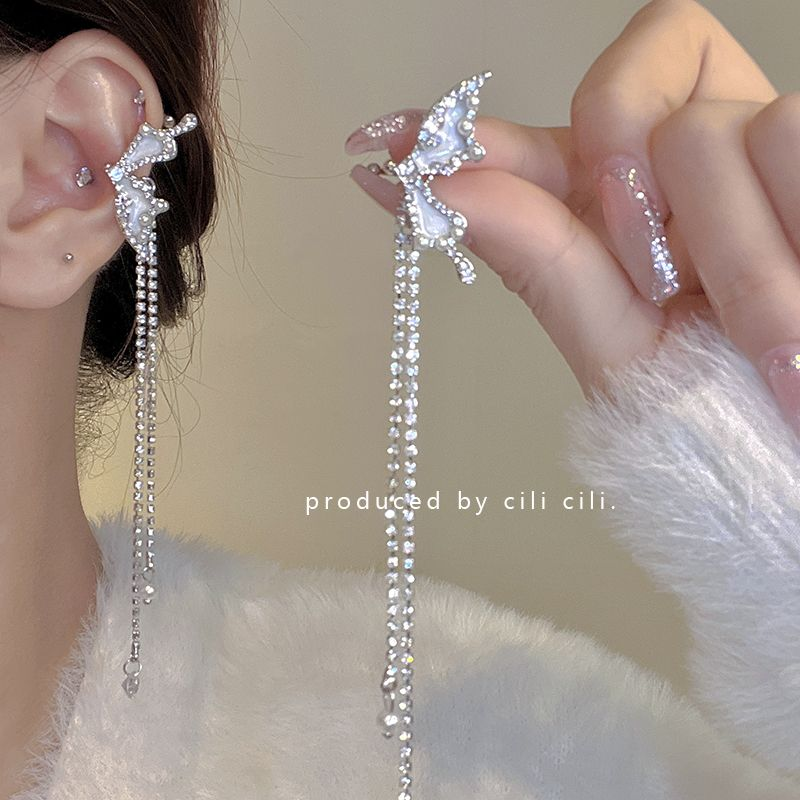 cili Pearl-Style Tassel Clip-On Earrings – image 14