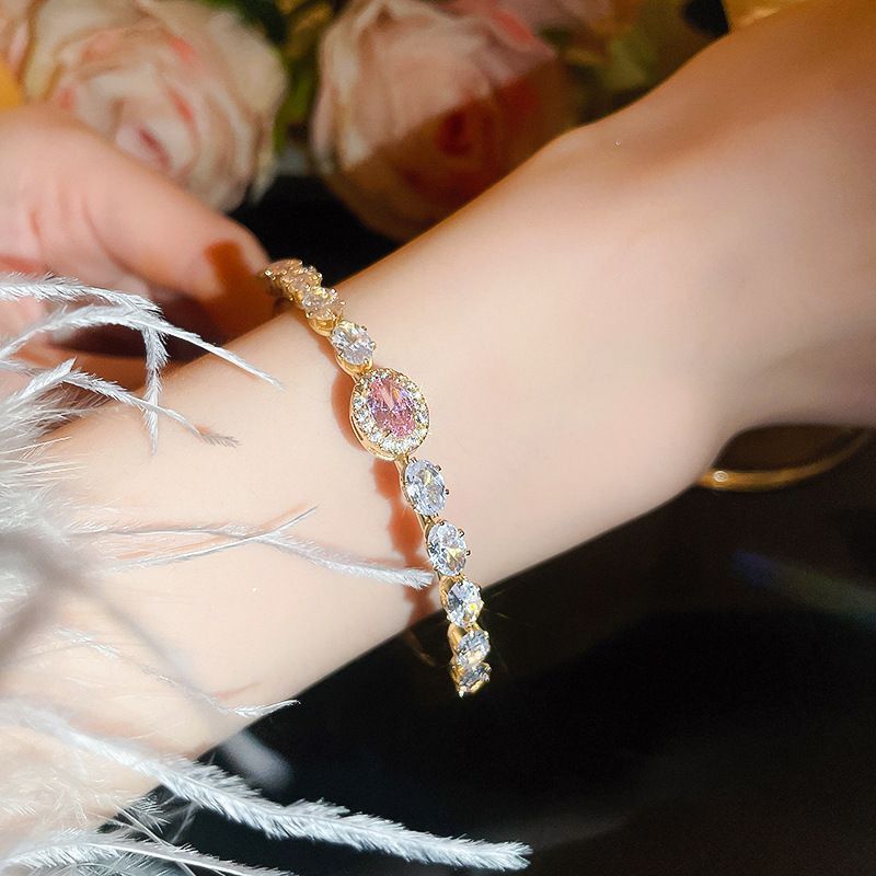 Floral Crystal-Style Adjustable Bracelet – image 16