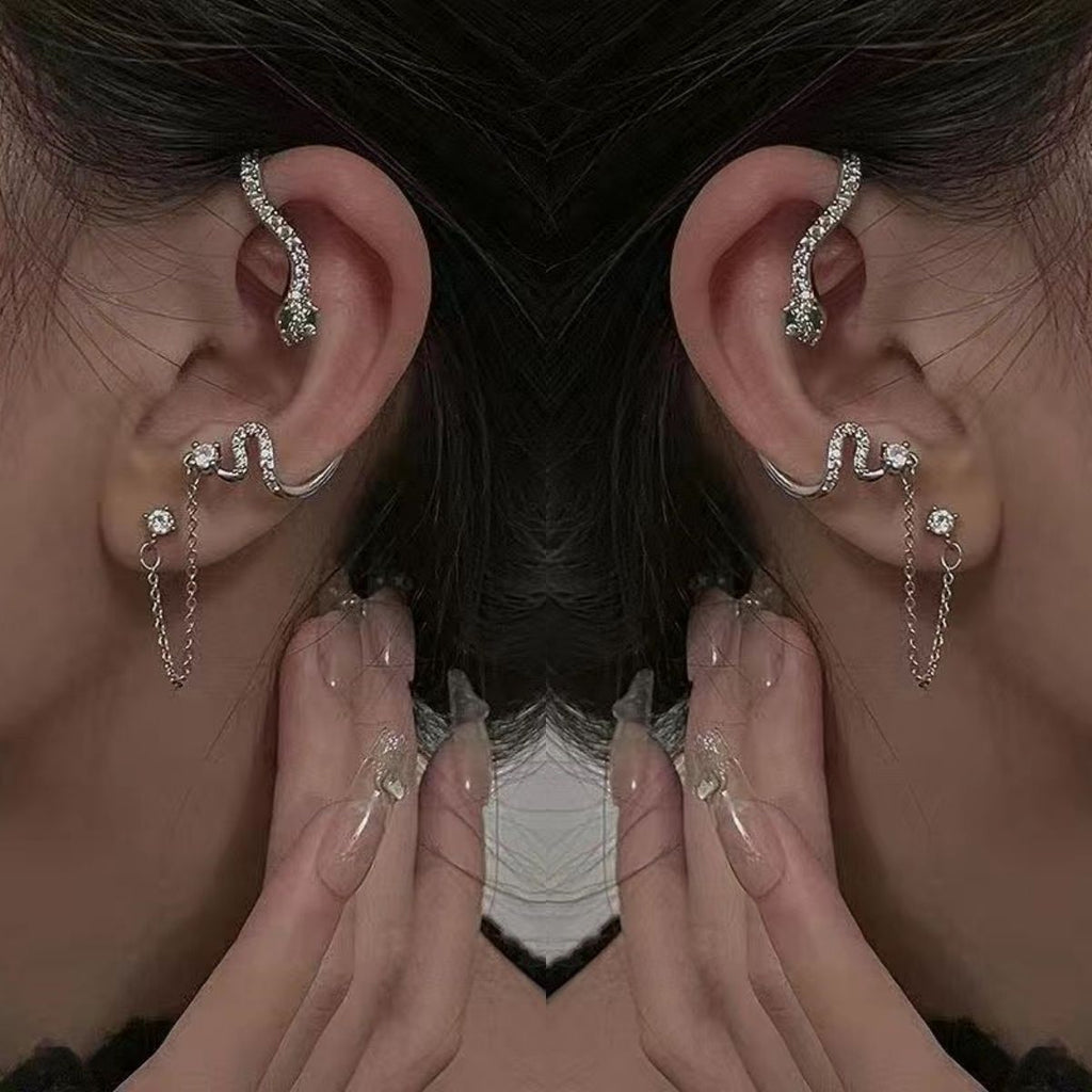 Butterfly Tassel Clip-On Earrings – image 15