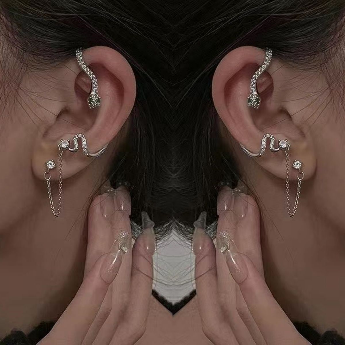 Butterfly Tassel Clip-On Earrings – image 15