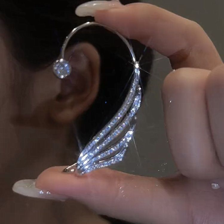 Butterfly Crystal-Style Clip-On Earrings – image 4