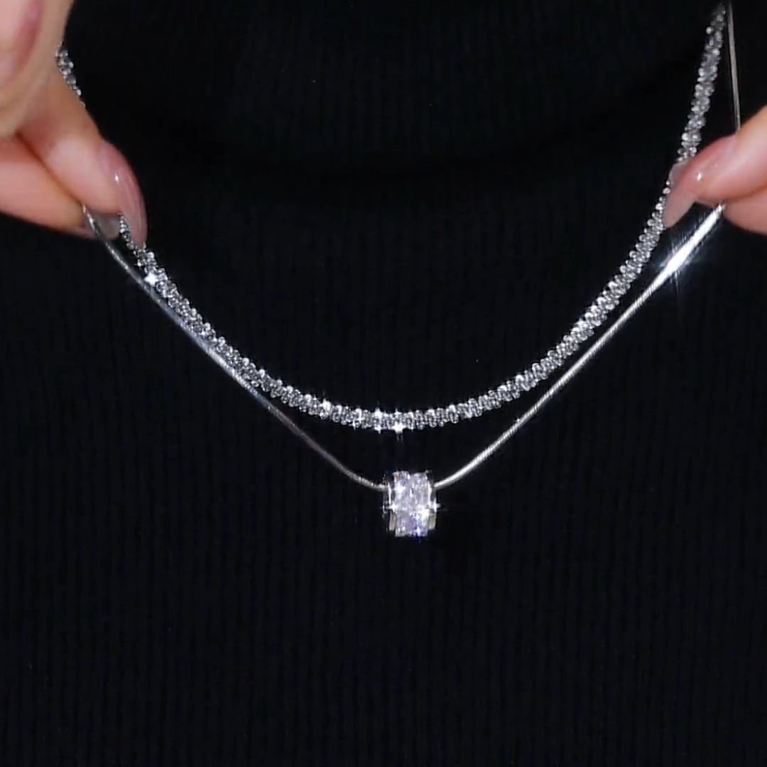 Silver-Tone Layered Necklace