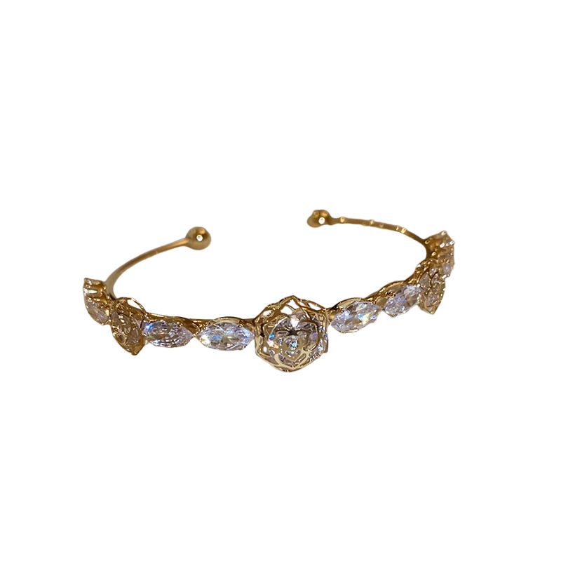 Floral Crystal-Style Adjustable Bracelet – image 11
