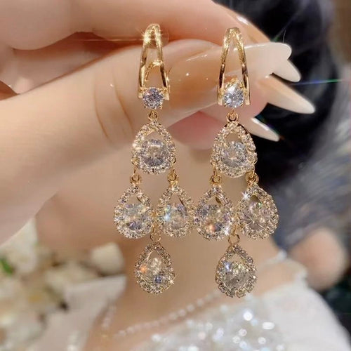 Teardrop Long Earrings — product view 2
