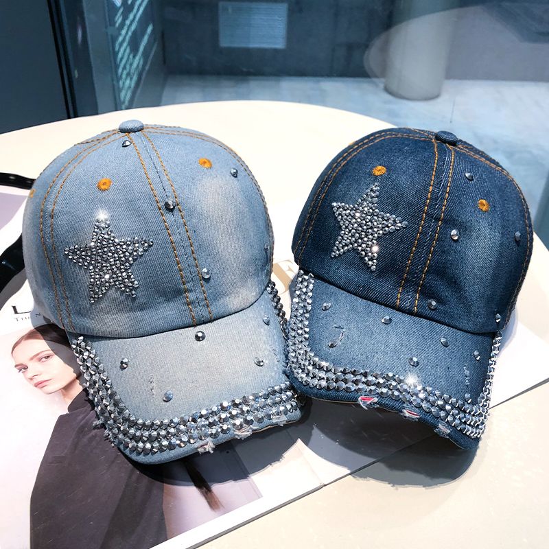Crystal-Style Denim Hat — product view 2