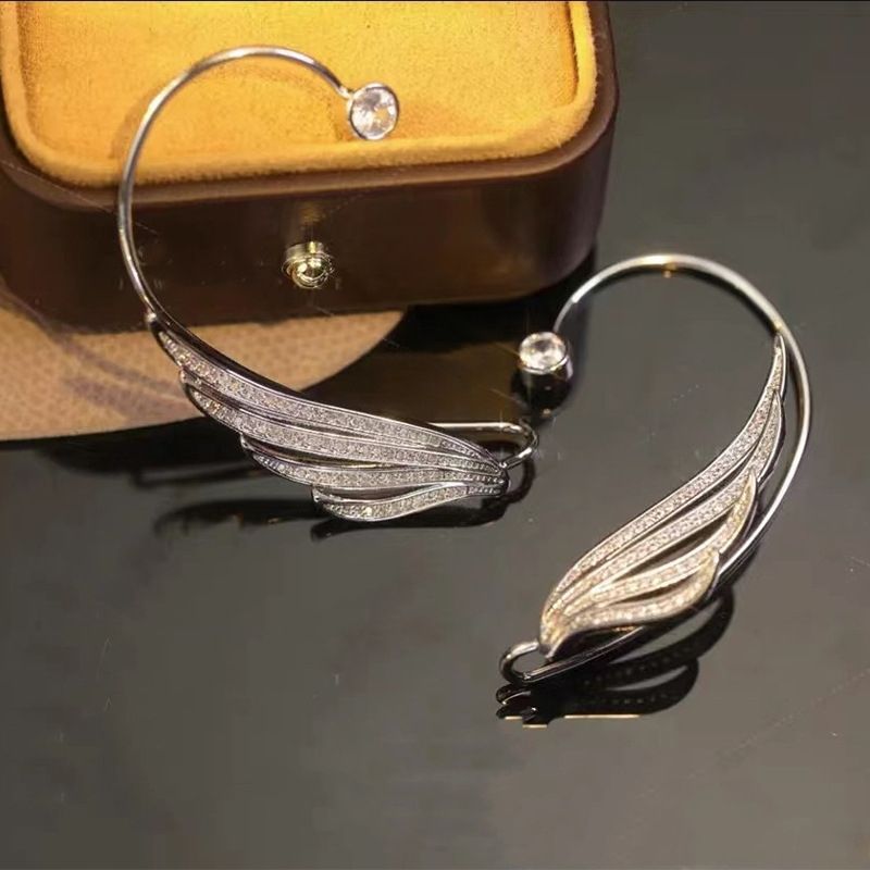 Butterfly Crystal-Style Clip-On Earrings