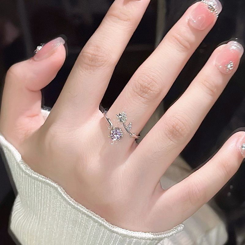 Pink Rose Ring Set — product view 1