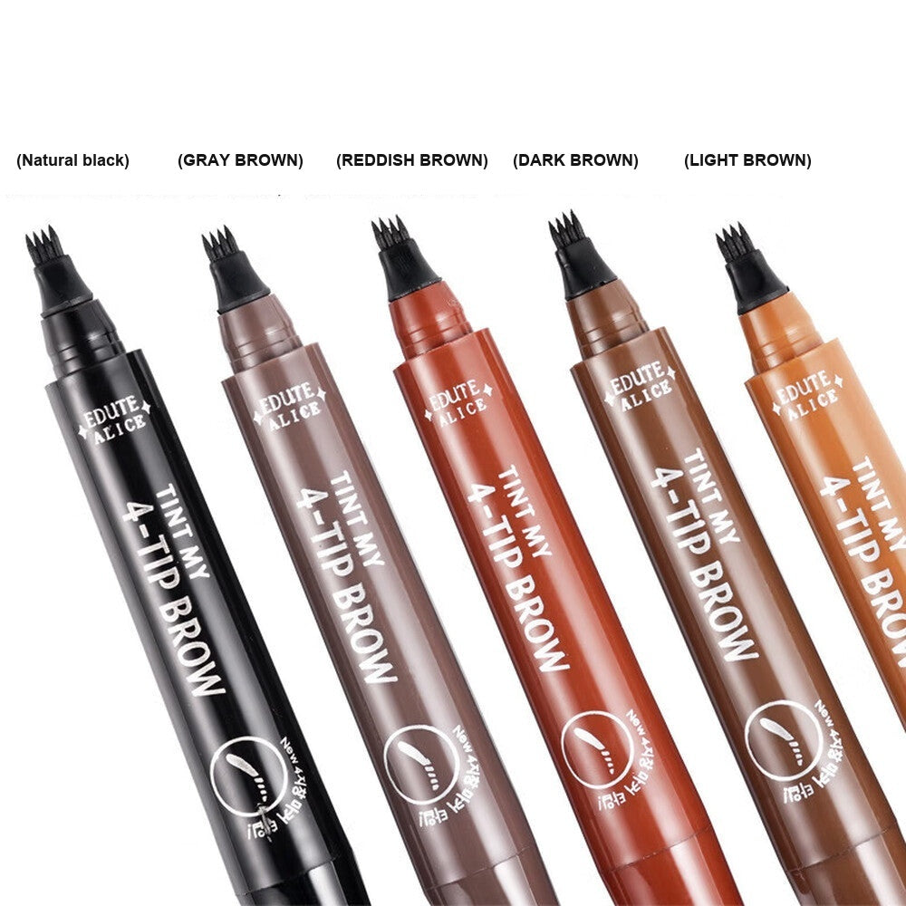 Four-Tip Eyebrow Pen - Black