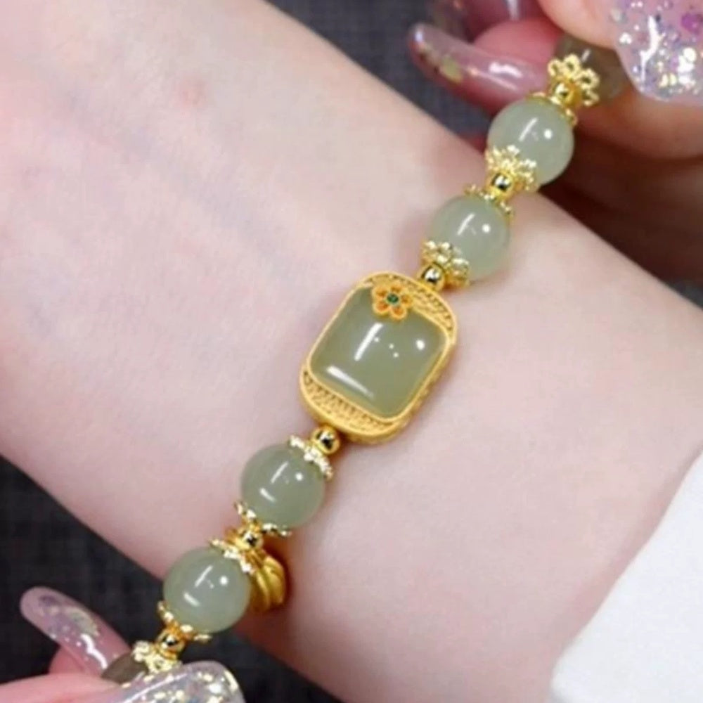 Jade-Style Sugar Cube Bracelet - MF278
