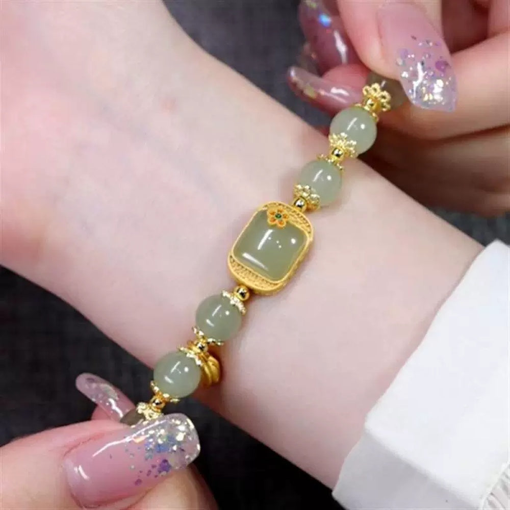 Jade-Style Sugar Cube Bracelet - MF278