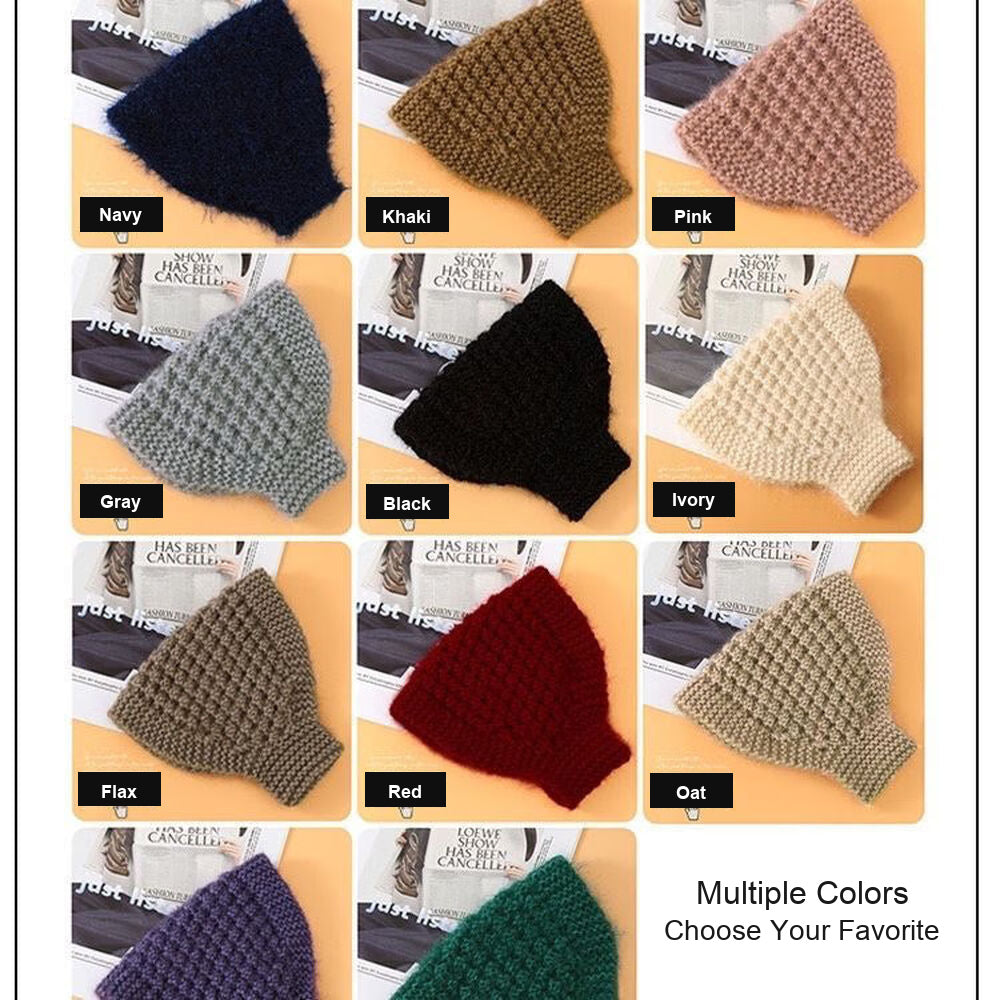 Knit Ear Warmer Headband - Flax - image 2