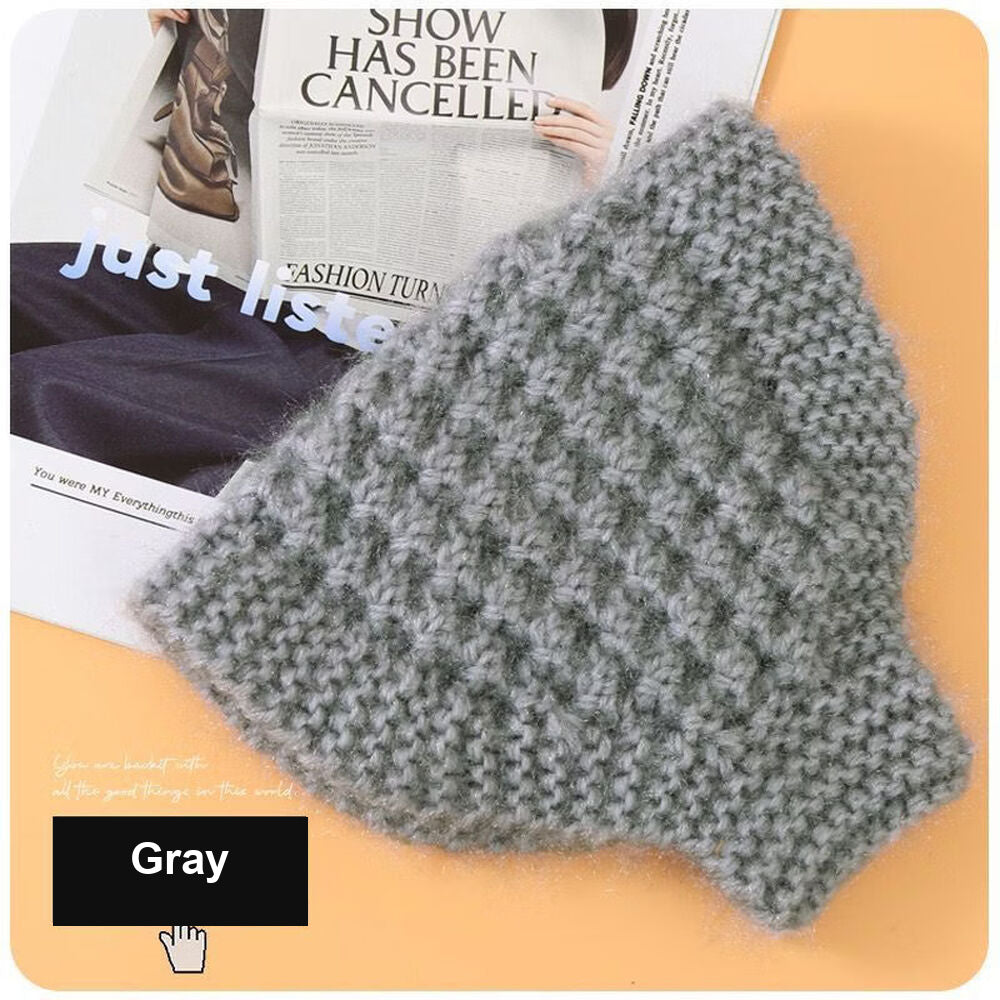 Knit Ear Warmer Headband - Flax - image 5