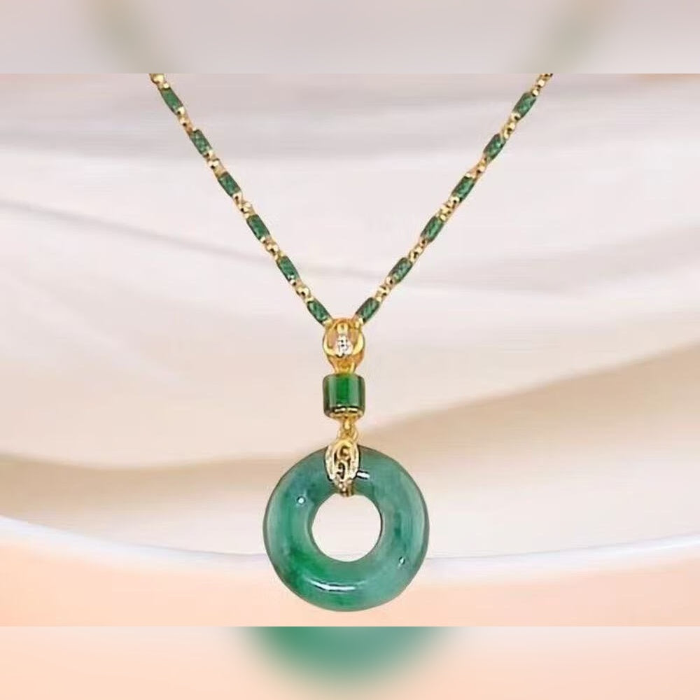 Safety Buckle Pendant Necklace