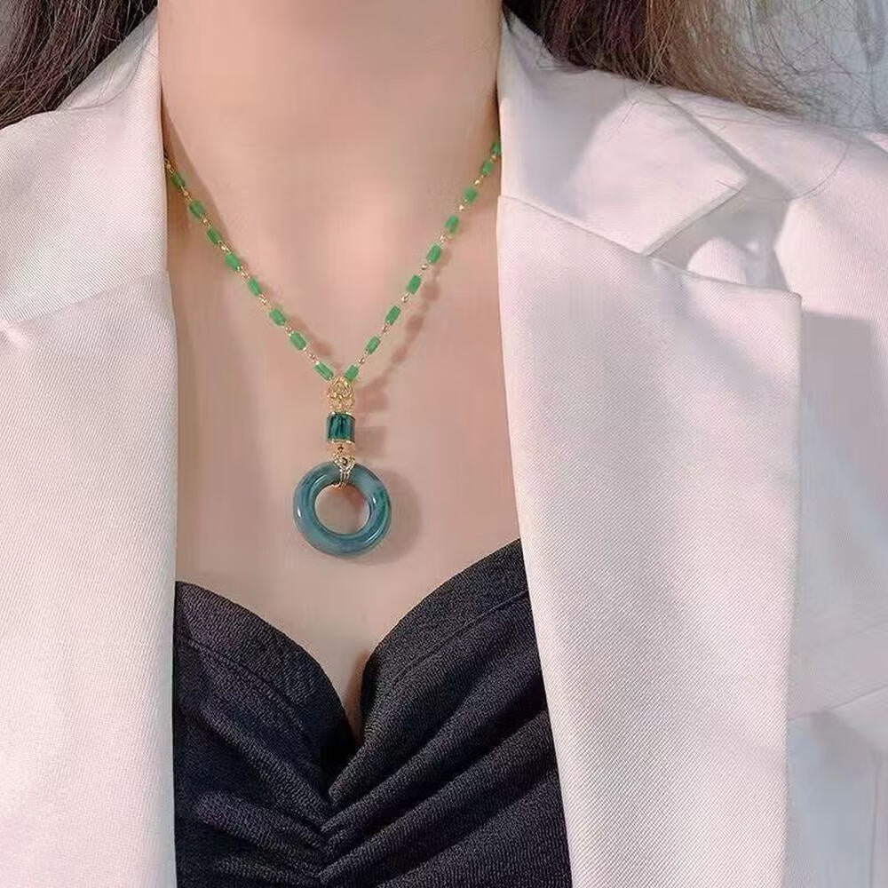 Safety Buckle Pendant Necklace