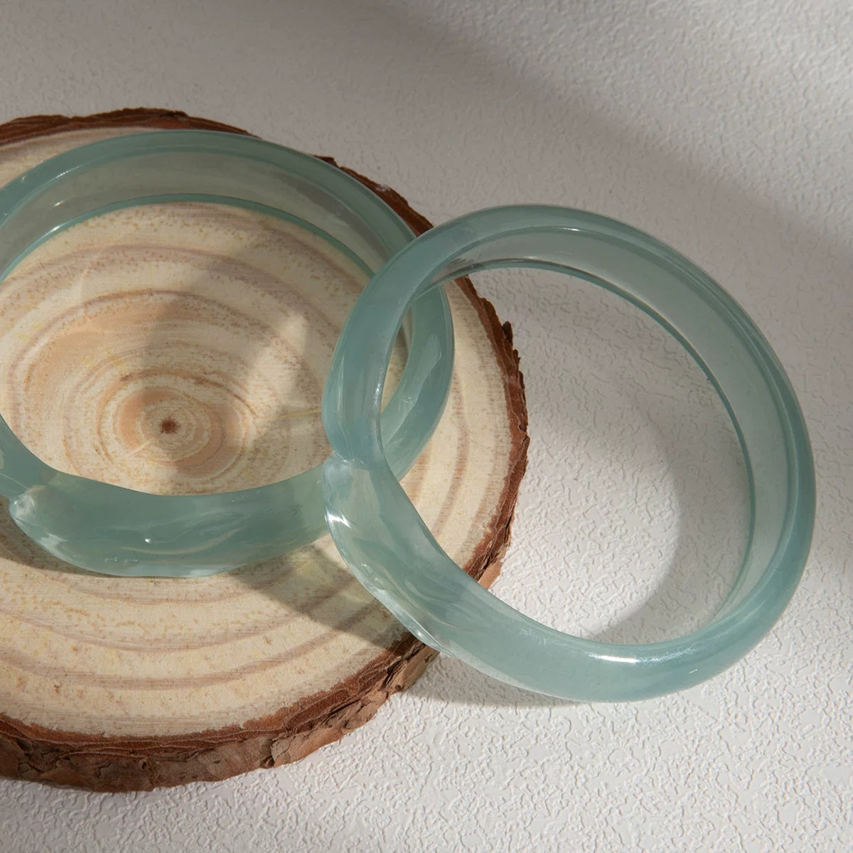 Sky Blue Translucent Bangle - S453