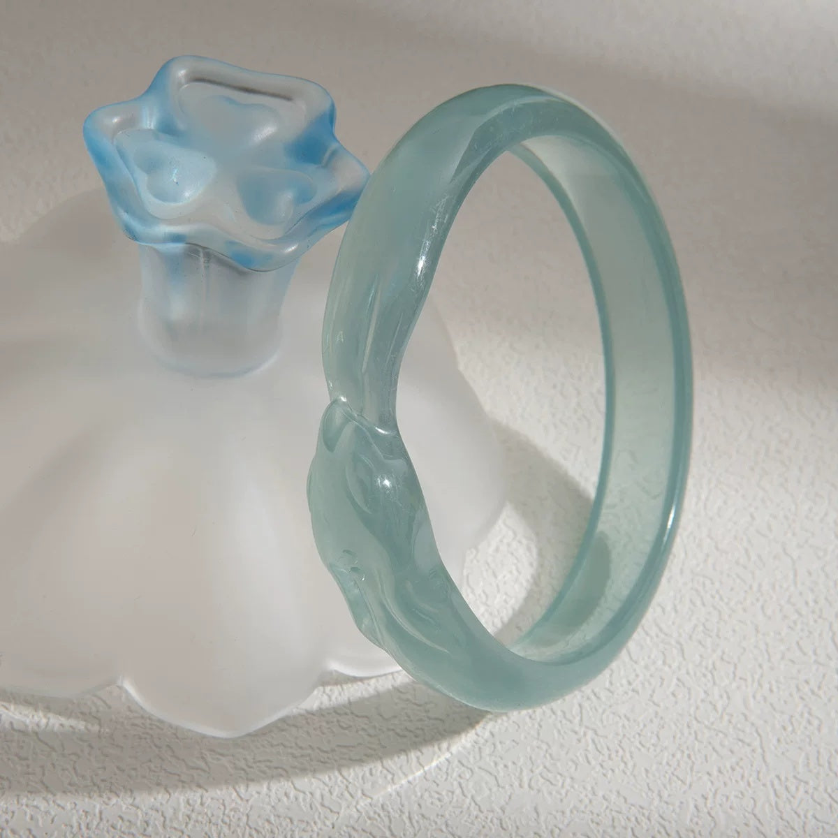Sky Blue Translucent Bangle - S453