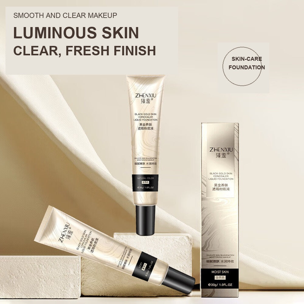 Zhenxiu Black Gold Skin-Care Liquid Foundation - Natural