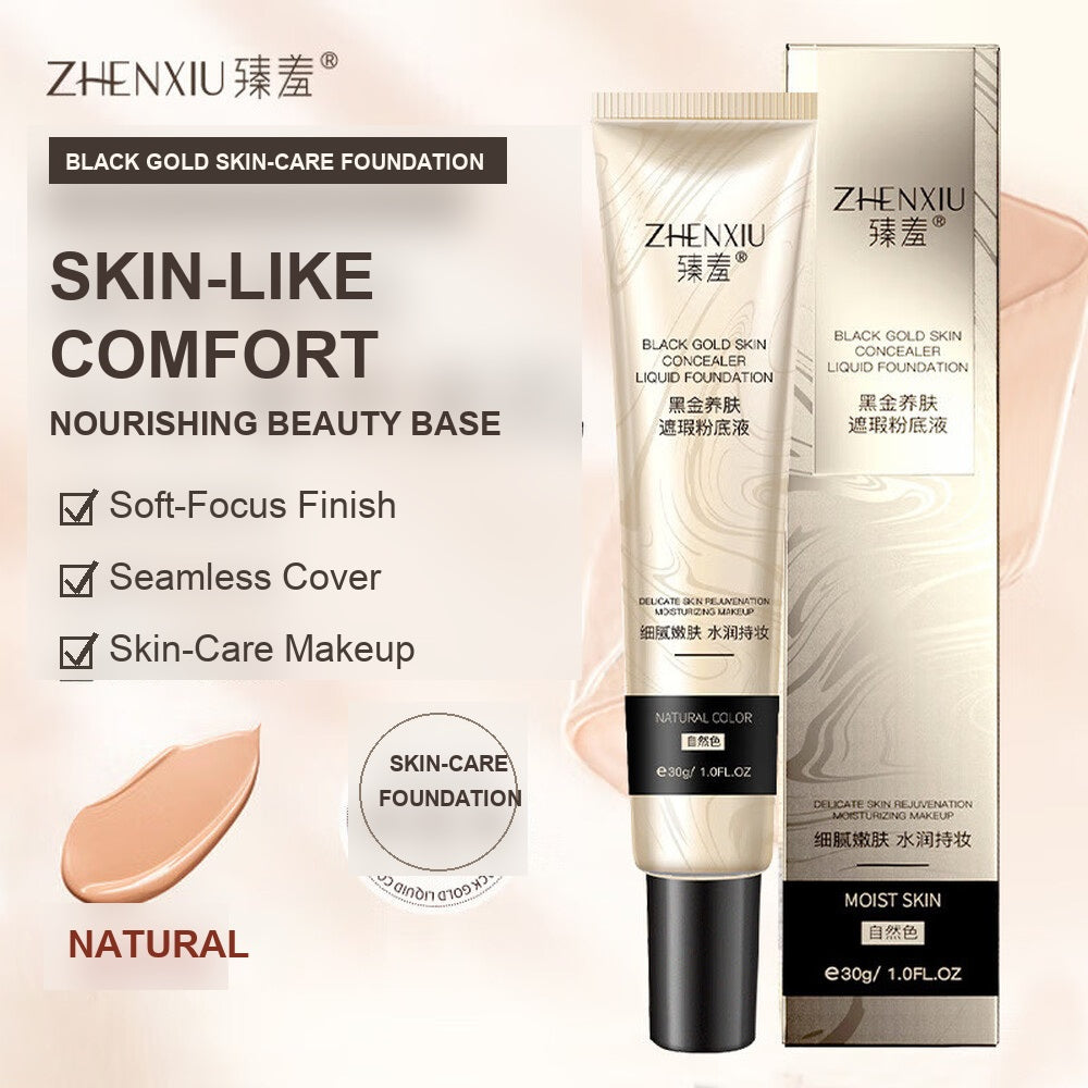 Zhenxiu Black Gold Skin-Care Liquid Foundation - Natural