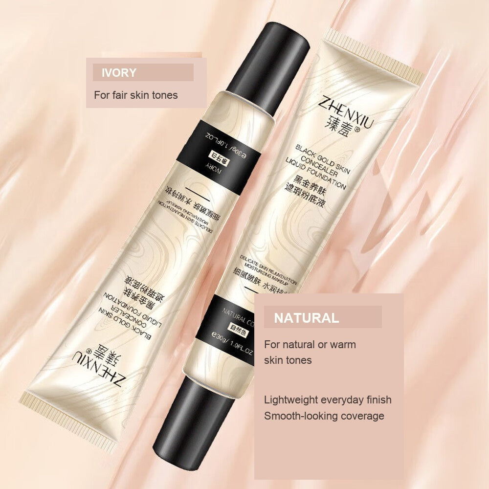 Zhenxiu Black Gold Skin-Care Liquid Foundation - Natural